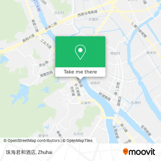 珠海君和酒店 map