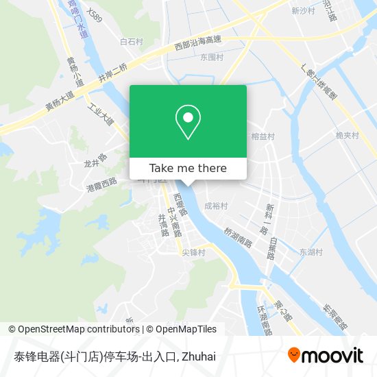 泰锋电器(斗门店)停车场-出入口 map