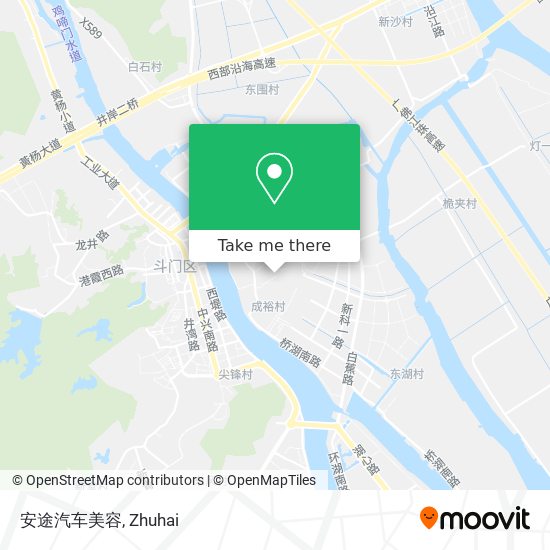 安途汽车美容 map
