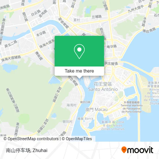 南山停车场 map