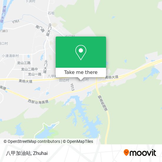 八甲加油站 map