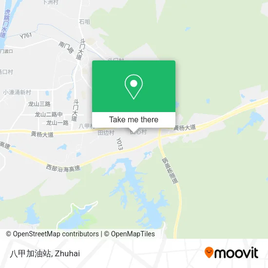 八甲加油站 map