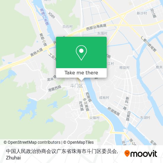中国人民政治协商会议广东省珠海市斗门区委员会 map