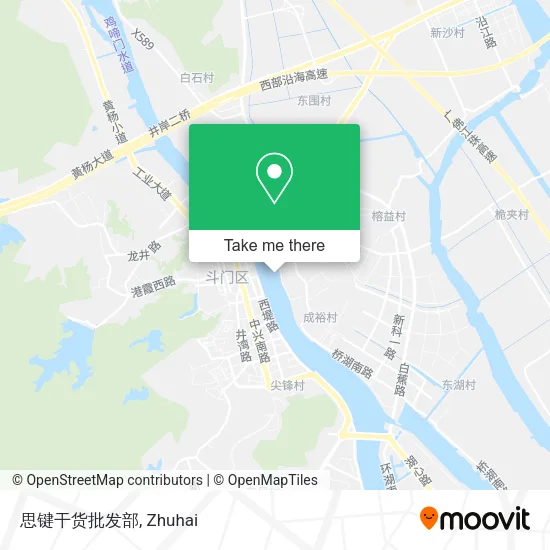 思键干货批发部 map