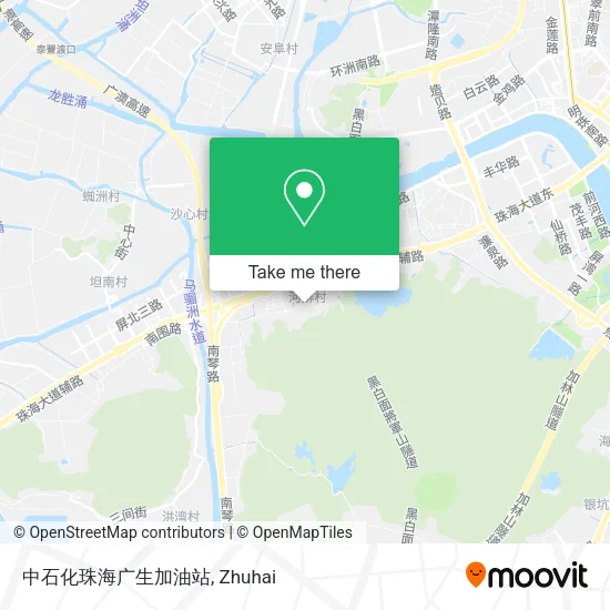 中石化珠海广生加油站 map
