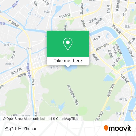 金谷山庄 map