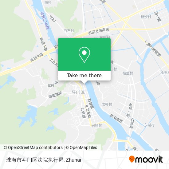珠海市斗门区法院执行局 map