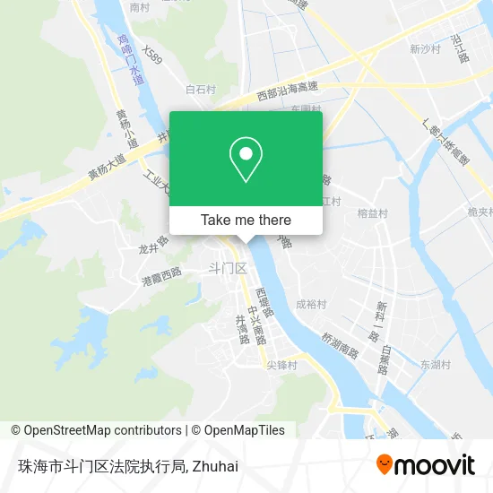 珠海市斗门区法院执行局 map