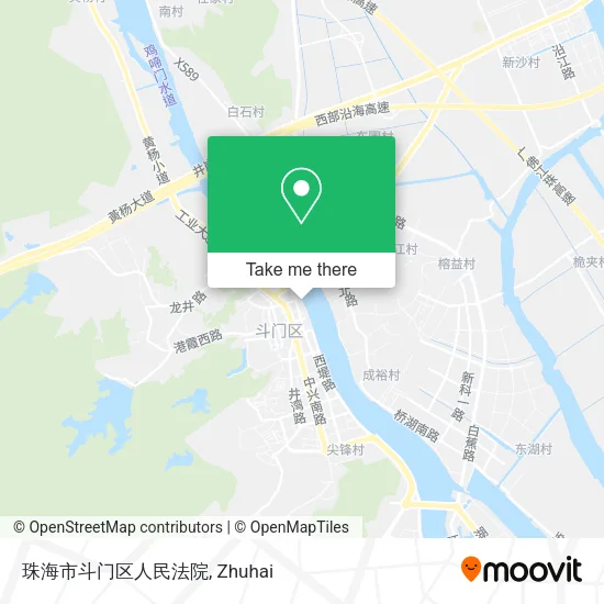 珠海市斗门区人民法院 map