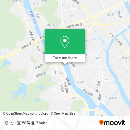 桥北一区-58号楼 map
