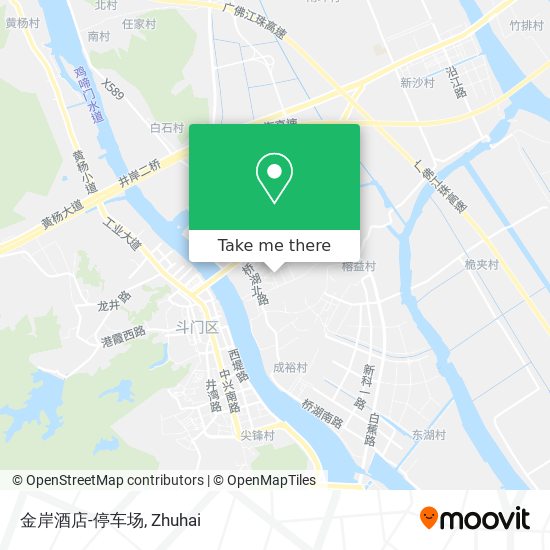 金岸酒店-停车场 map