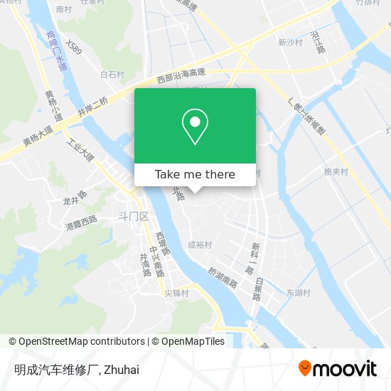 明成汽车维修厂 map