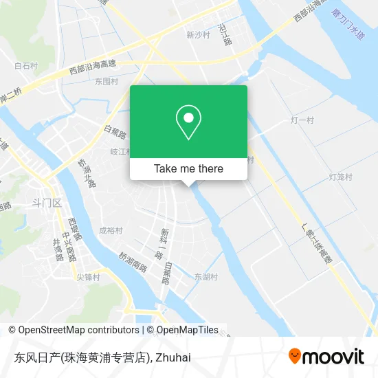 东风日产(珠海黄浦专营店) map