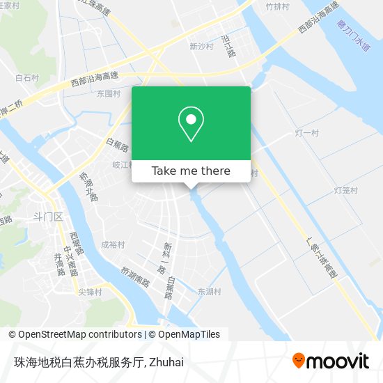 珠海地税白蕉办税服务厅 map