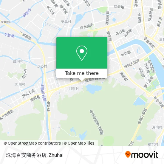 珠海百安商务酒店 map