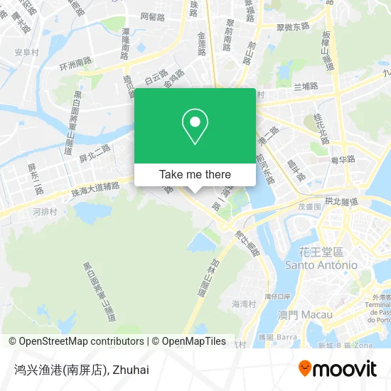 鸿兴渔港(南屏店) map