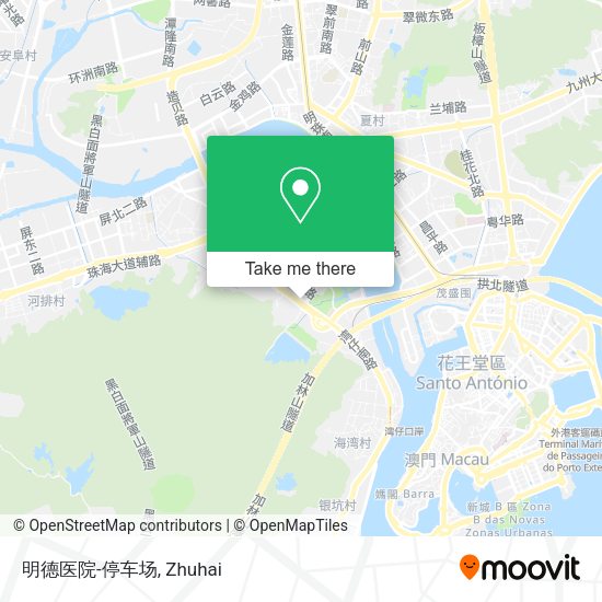 明德医院-停车场 map