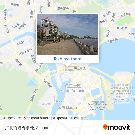 拱北街道办事处 map
