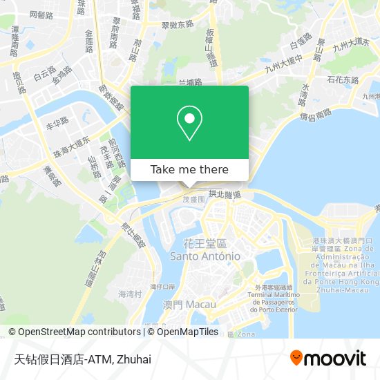 天钻假日酒店-ATM map