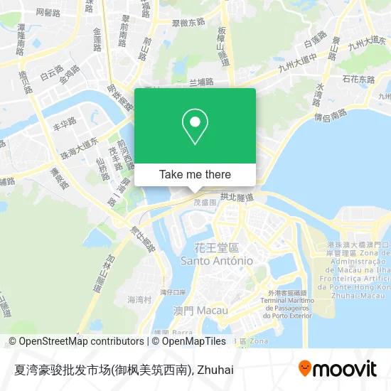 夏湾豪骏批发市场(御枫美筑西南) map