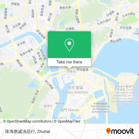 珠海惠诚冻品行 map