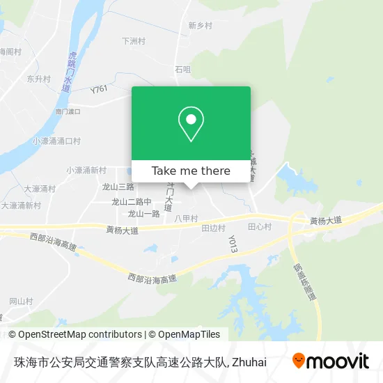 珠海市公安局交通警察支队高速公路大队 map