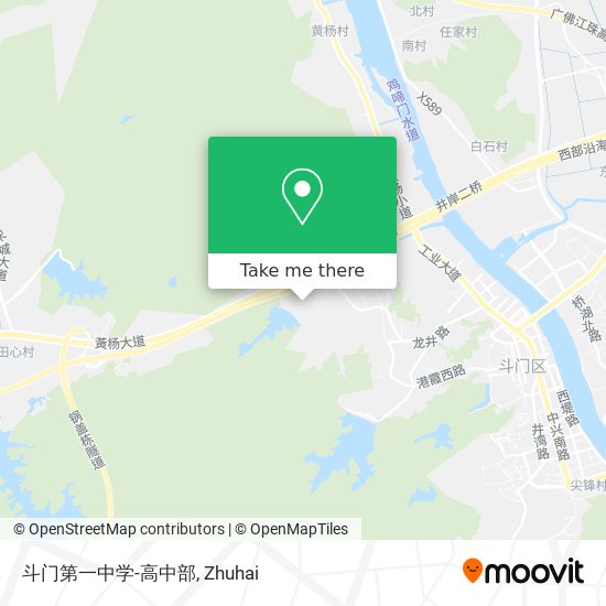 斗门第一中学-高中部 map