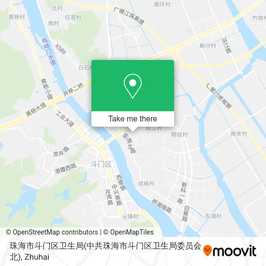 珠海市斗门区卫生局(中共珠海市斗门区卫生局委员会北) map