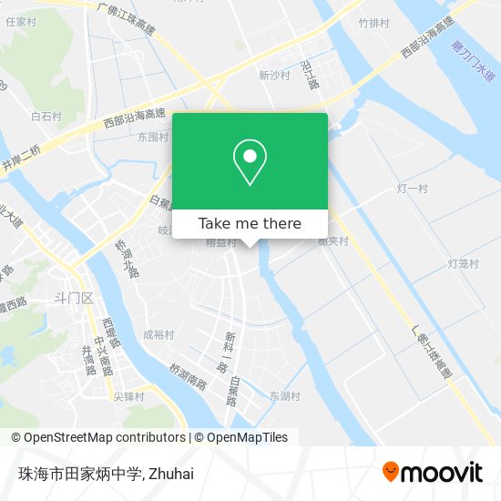 珠海市田家炳中学 map