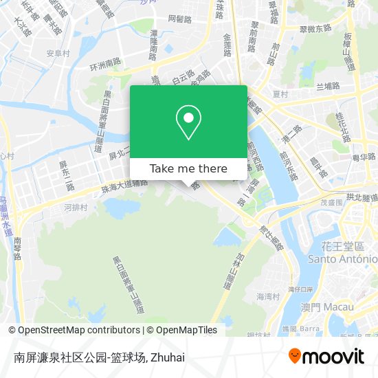 南屏濂泉社区公园-篮球场 map