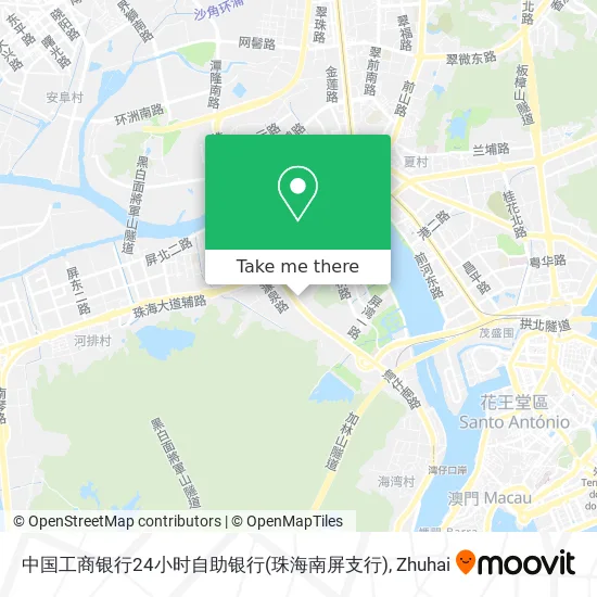 中国工商银行24小时自助银行(珠海南屏支行) map