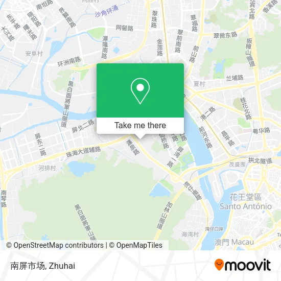 南屏市场 map