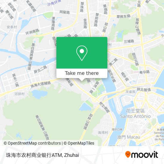 珠海市农村商业银行ATM map