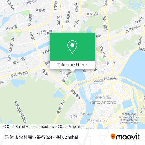 珠海市农村商业银行(24小时) map