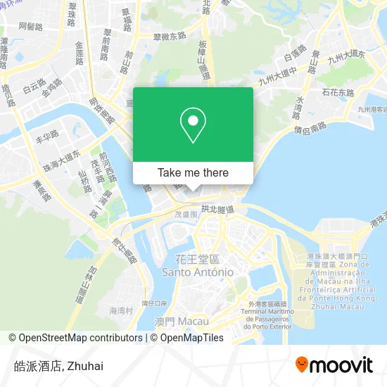 皓派酒店 map