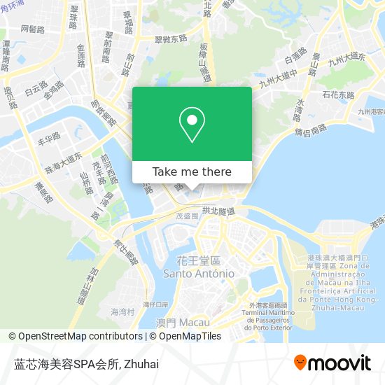 蓝芯海美容SPA会所 map