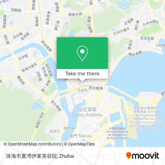 珠海市夏湾伊莱美容院 map