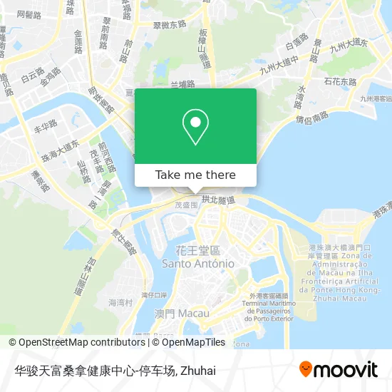 华骏天富桑拿健康中心-停车场 map