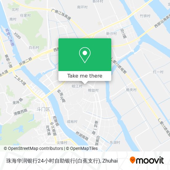 珠海华润银行24小时自助银行(白蕉支行) map