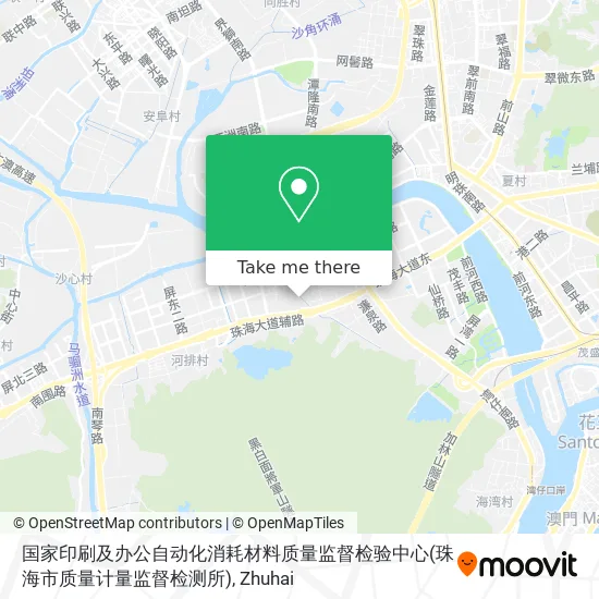国家印刷及办公自动化消耗材料质量监督检验中心(珠海市质量计量监督检测所) map