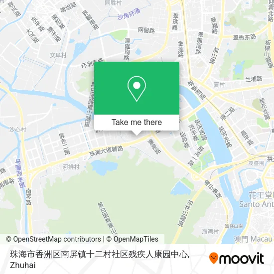 珠海市香洲区南屏镇十二村社区残疾人康园中心 map