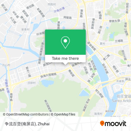 争流百货(南屏店) map