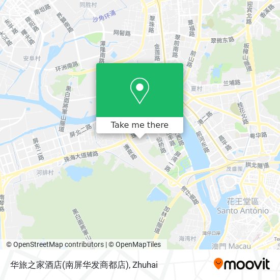 华旅之家酒店(南屏华发商都店) map