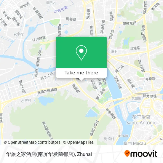 华旅之家酒店(南屏华发商都店) map