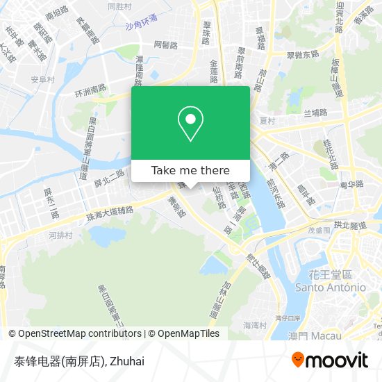 泰锋电器(南屏店) map
