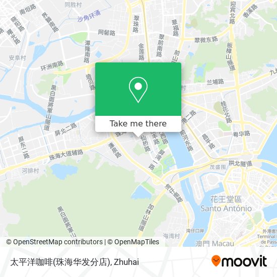 太平洋咖啡(珠海华发分店) map