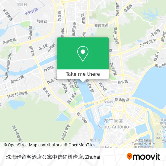 珠海维帝客酒店公寓中信红树湾店 map