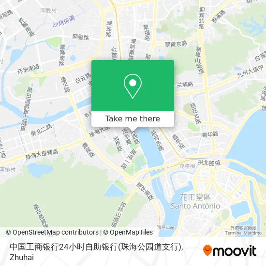 中国工商银行24小时自助银行(珠海公园道支行) map