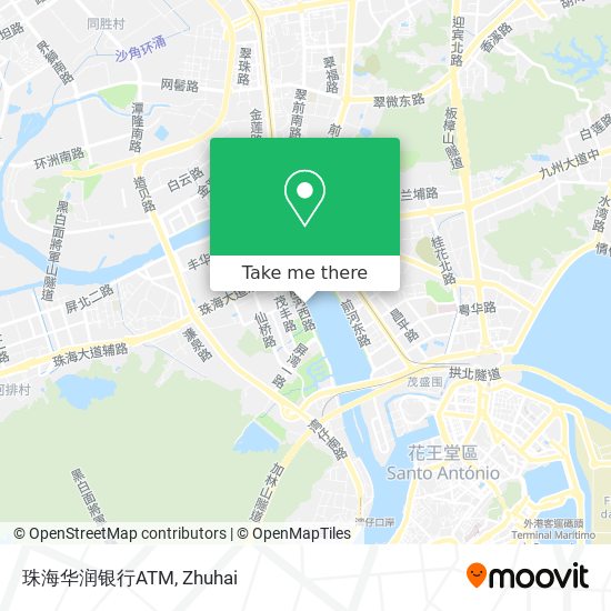 珠海华润银行ATM map