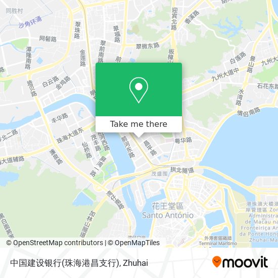 中国建设银行(珠海港昌支行) map